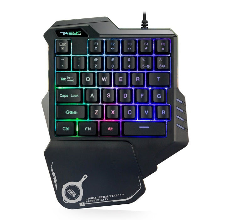 One-Handed Mechanical Gaming Keyboard RGB Backlit Portable Mini gaming keypad