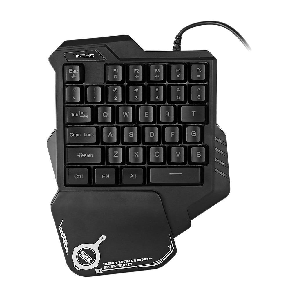 One-Handed Mechanical Gaming Keyboard RGB Backlit Portable Mini gaming keypad